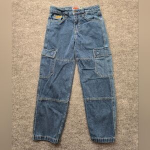 EMPYRE Vintage Y2K Inspired Denim Cargo Skate Pants | Youth Size 25